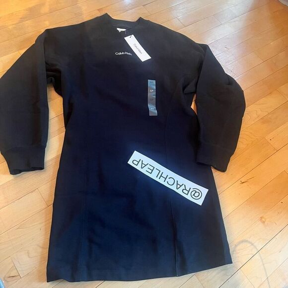 Calvin Klein Sweater Dress size small black m7 - Picture 5 of 7